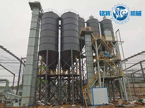 湖北双信宜昌干粉砂浆设备现场
