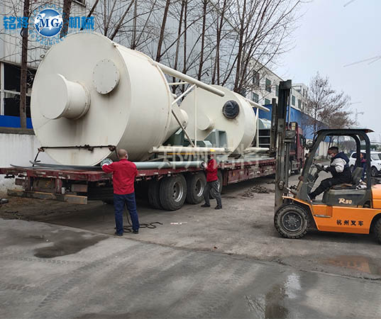 安徽涡阳老客户全自动腻子粉设备生产线配件发货