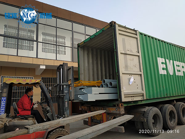 马来西亚半自动干粉砂浆生产线发货现场