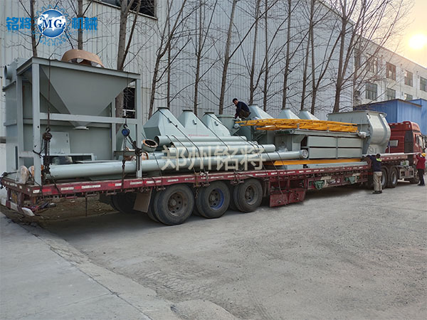 全自动干粉砂浆生产线发往南京